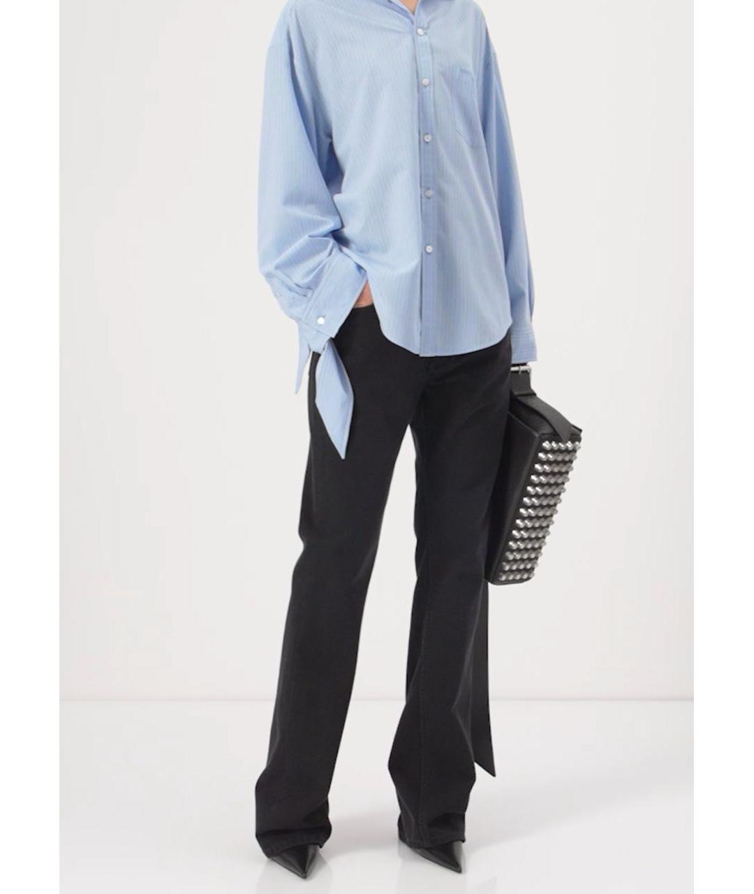 BALENCIAGA Голубая хлопковая рубашка, фото 2