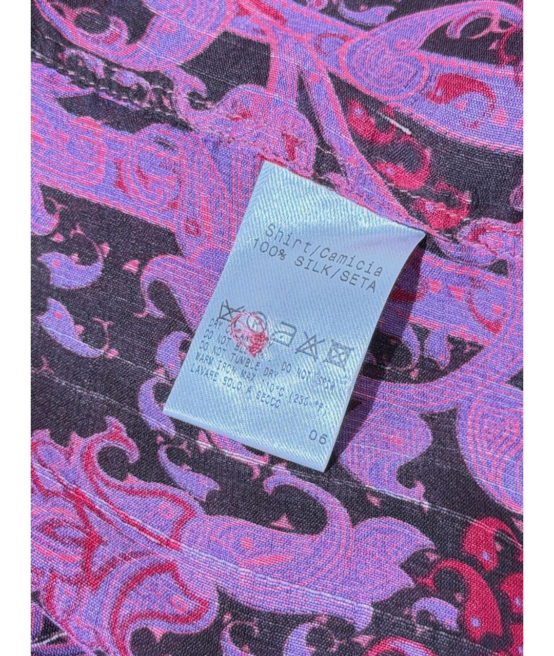 GUCCI Бордовая шелковая блузы, фото 4