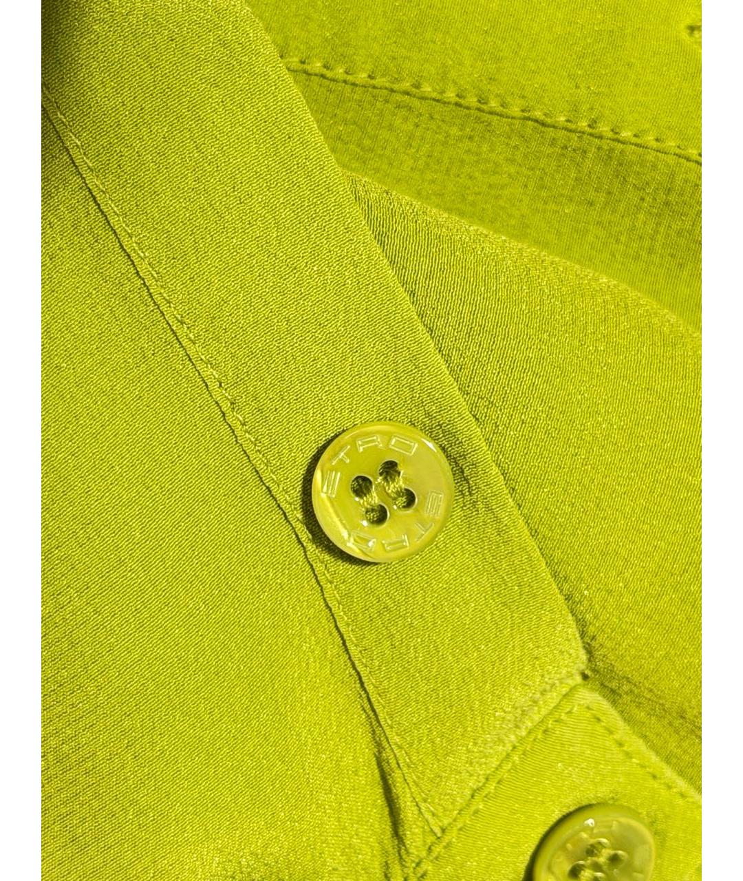 ETRO Зеленая шелковая блузы, фото 4