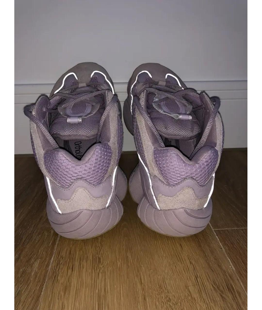 ADIDAS YEEZY Фиолетовые замшевые кроссовки, фото 5