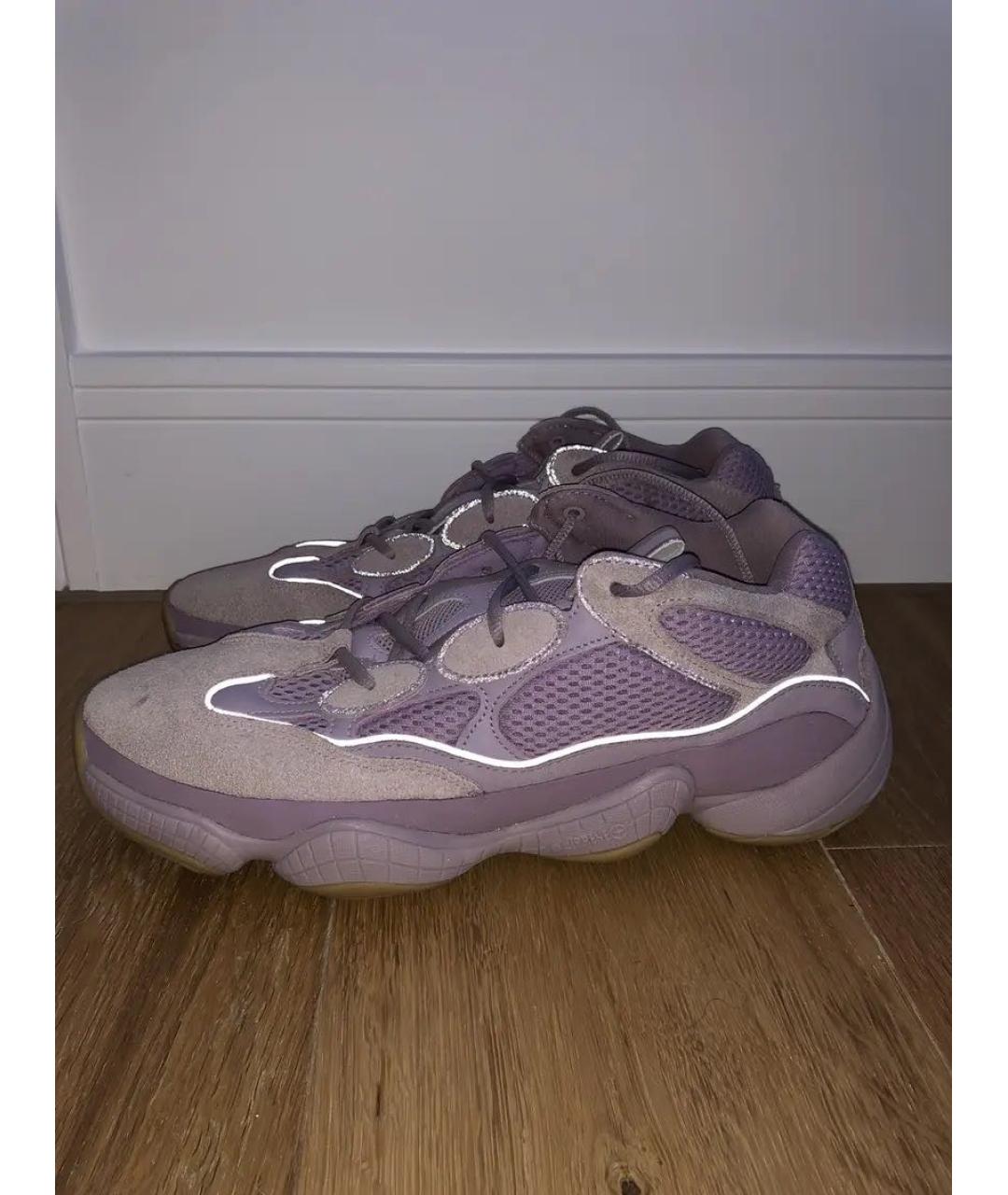 ADIDAS YEEZY Фиолетовые замшевые кроссовки, фото 2