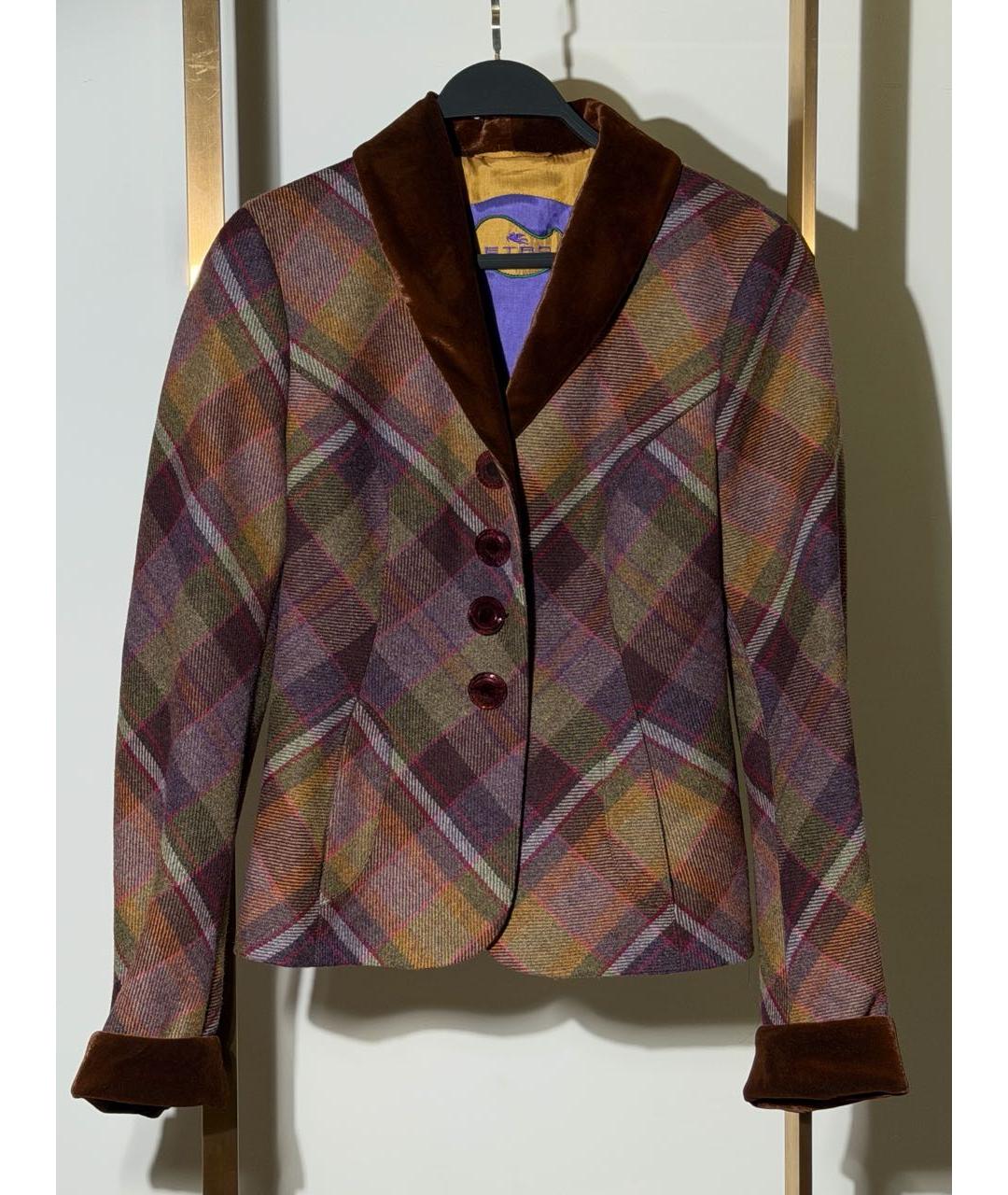 ETRO Мульти шерстяной жакет/пиджак, фото 6