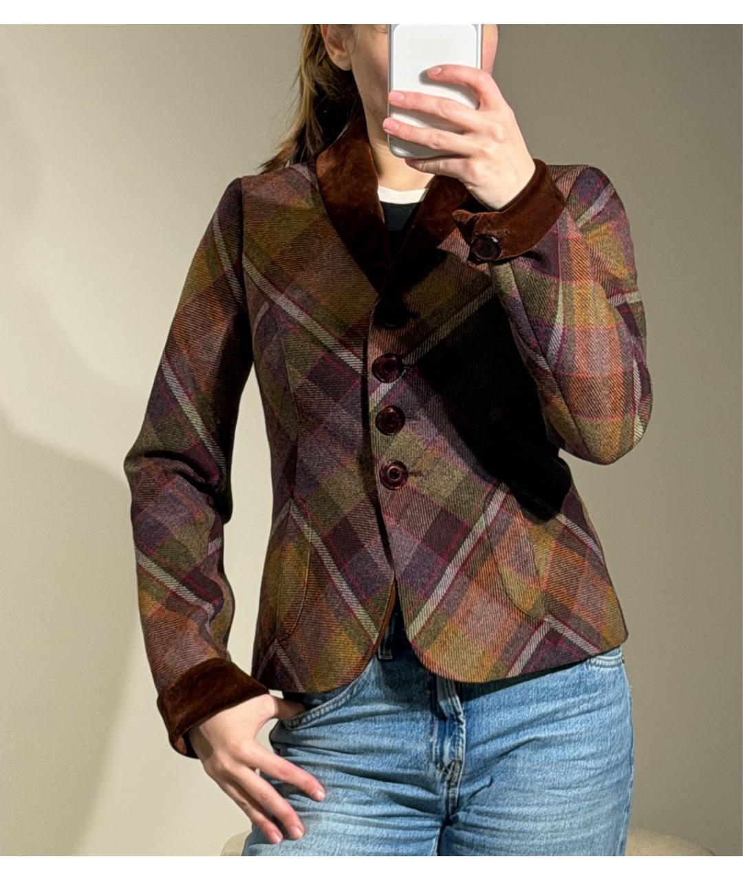 ETRO Мульти шерстяной жакет/пиджак, фото 5