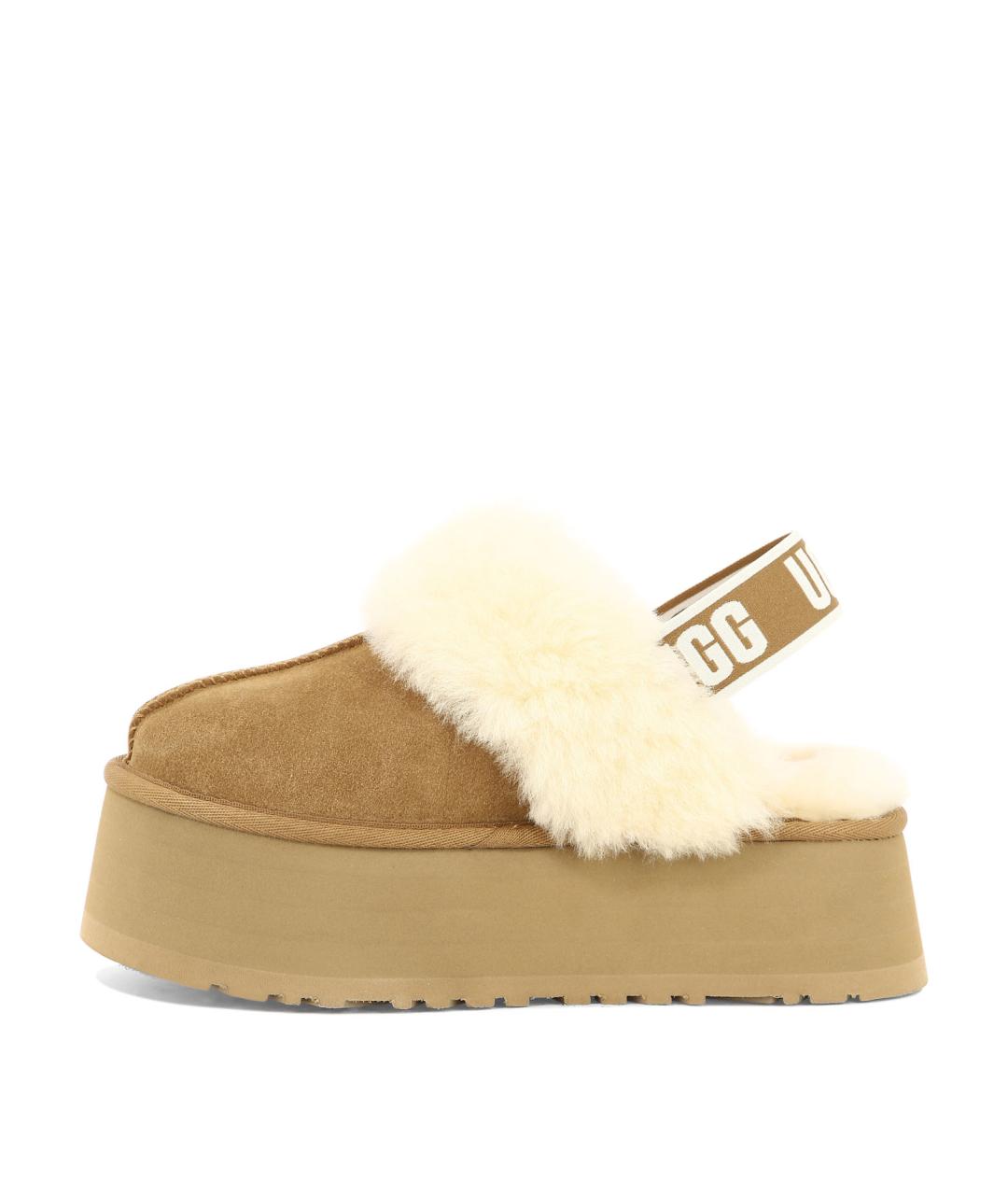 UGG AUSTRALIA Коричневые кожаные сандалии, фото 2