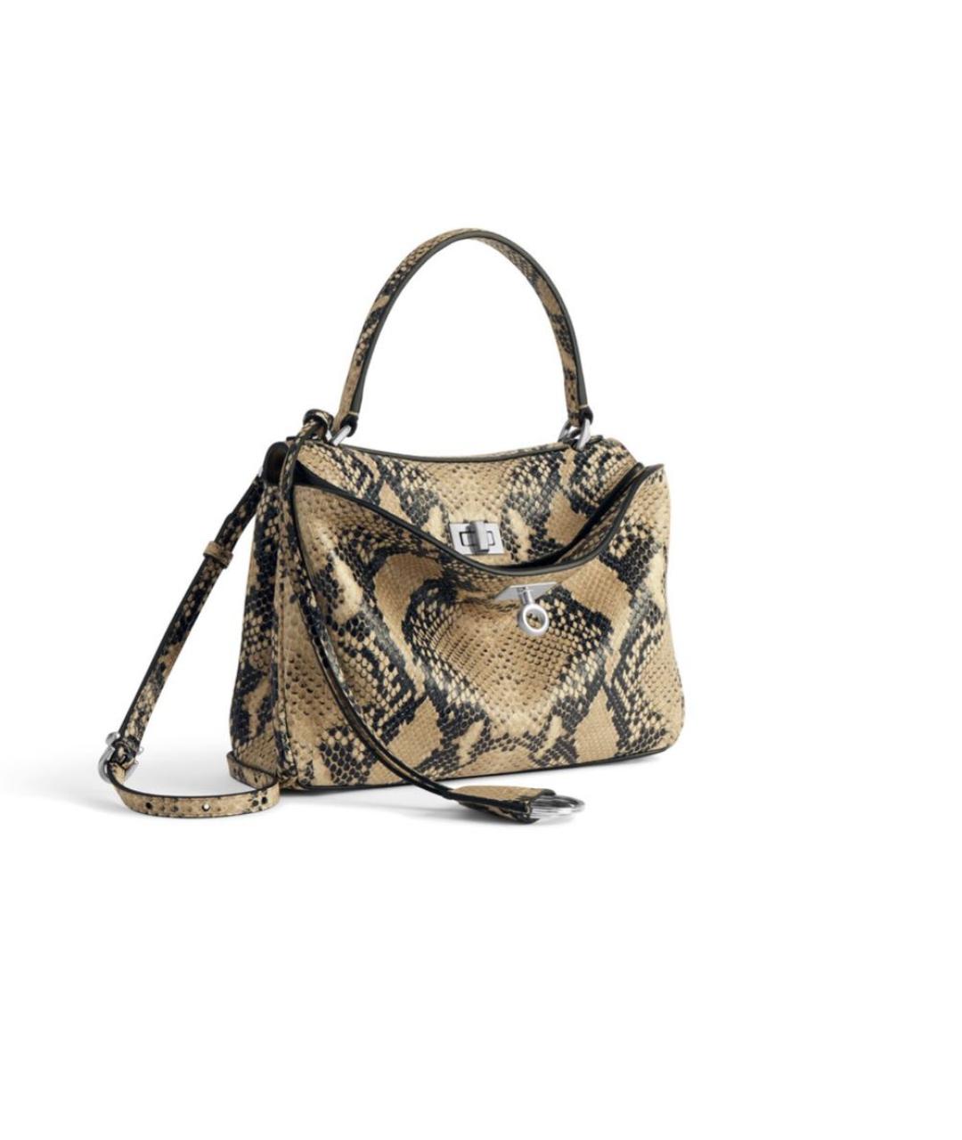 BALENCIAGA Бежевая кожаная сумка тоут, фото 2