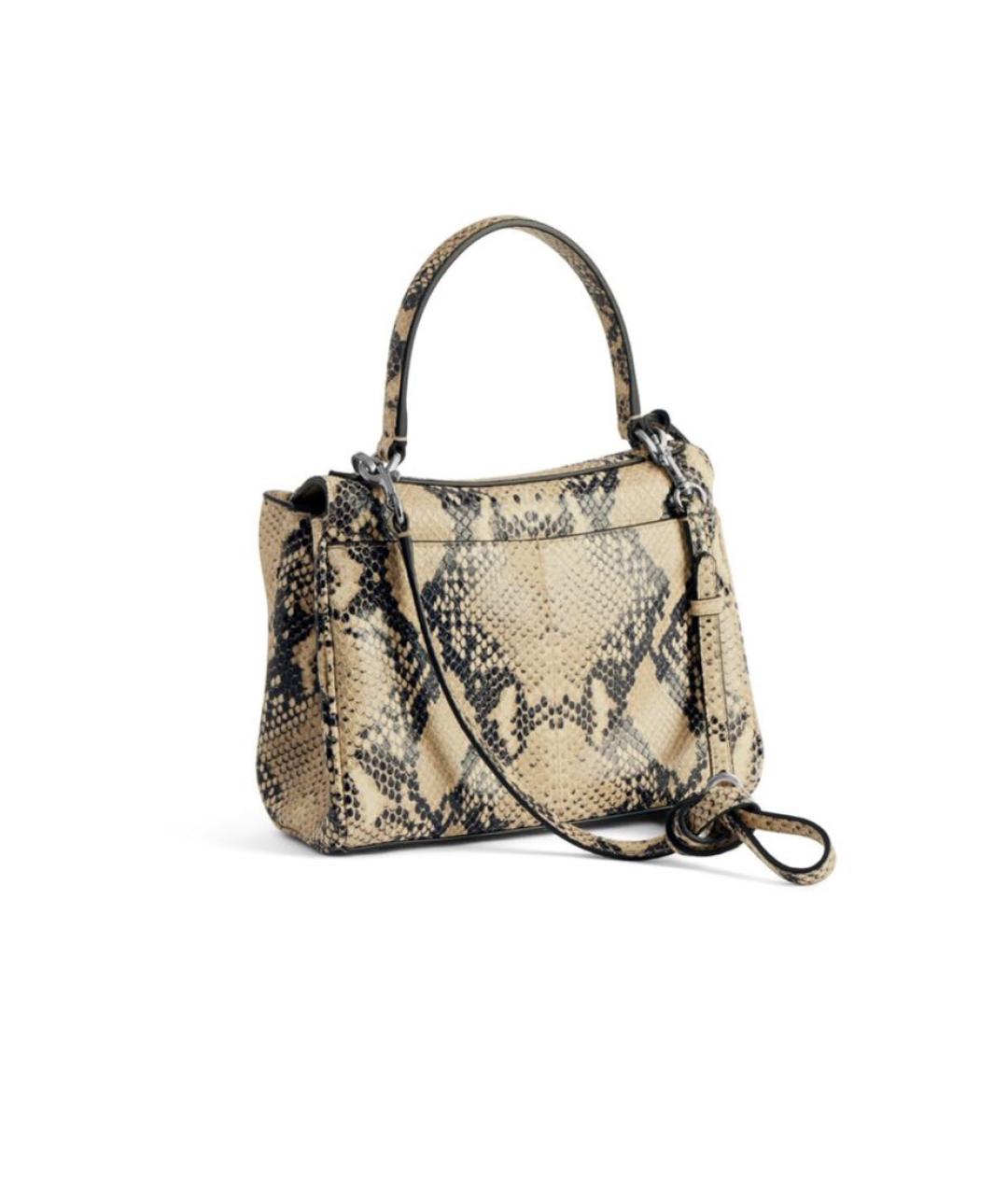 BALENCIAGA Бежевая кожаная сумка тоут, фото 3