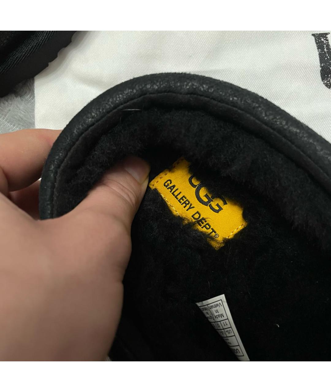 UGG AUSTRALIA Черные низкие ботинки, фото 5