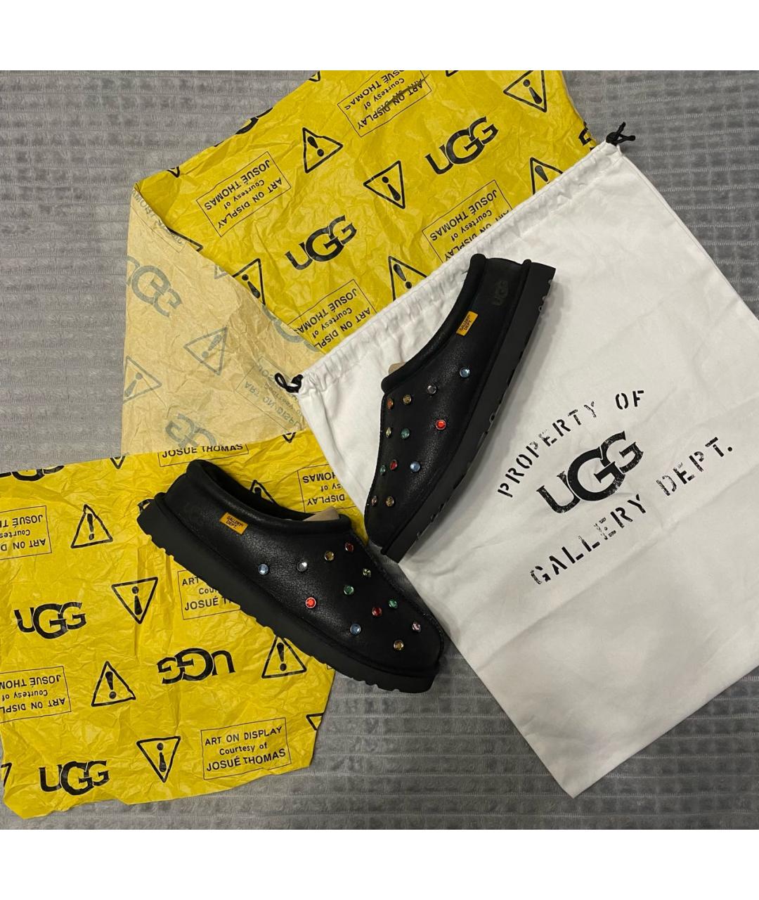 UGG AUSTRALIA Черные низкие ботинки, фото 9