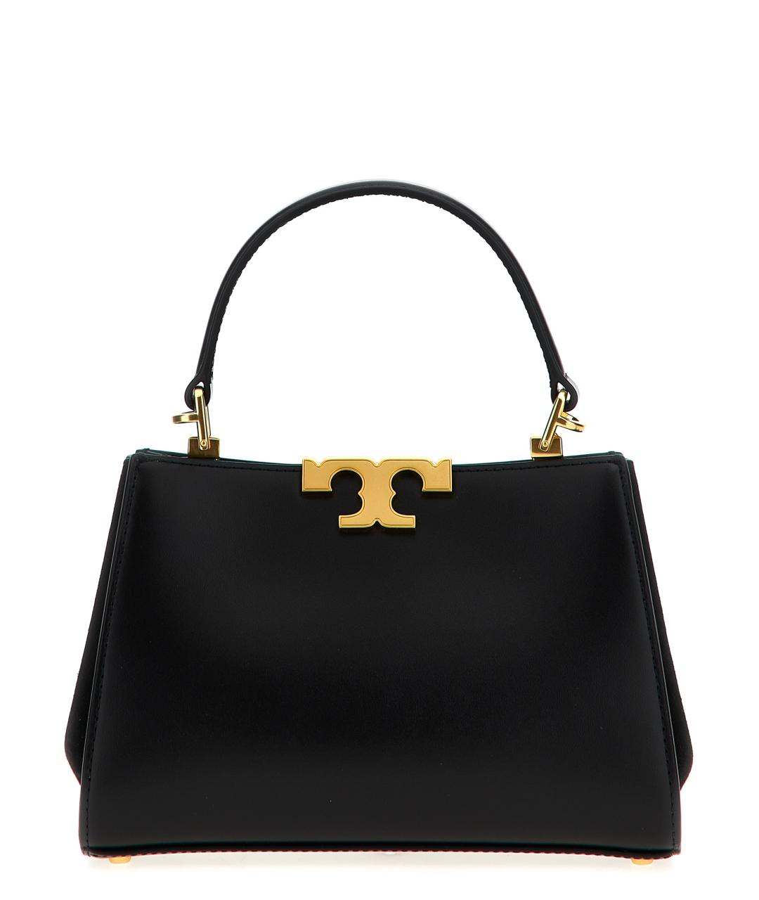 TORY BURCH Черная кожаная сумка тоут, фото 1