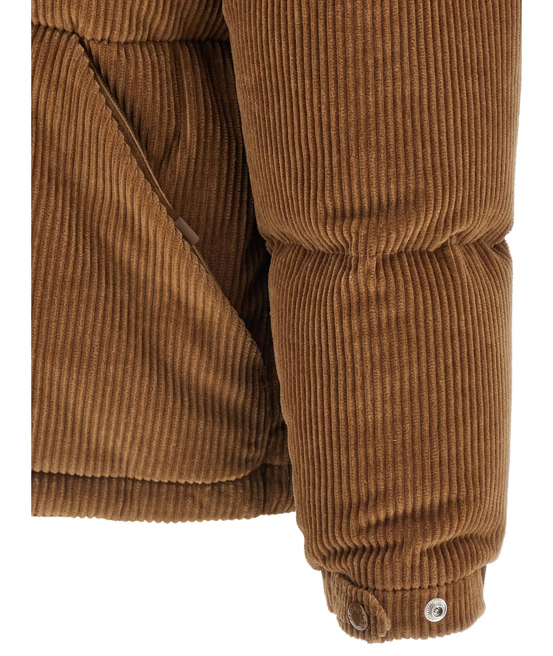 MONCLER Коричневый пуховик, фото 3