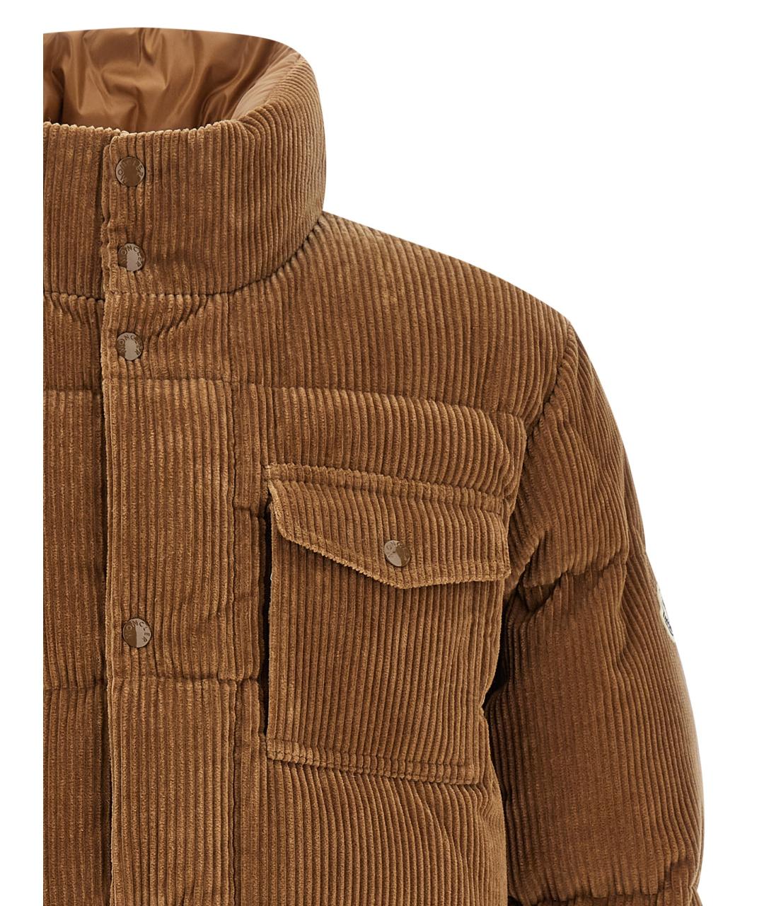 MONCLER Коричневый пуховик, фото 2