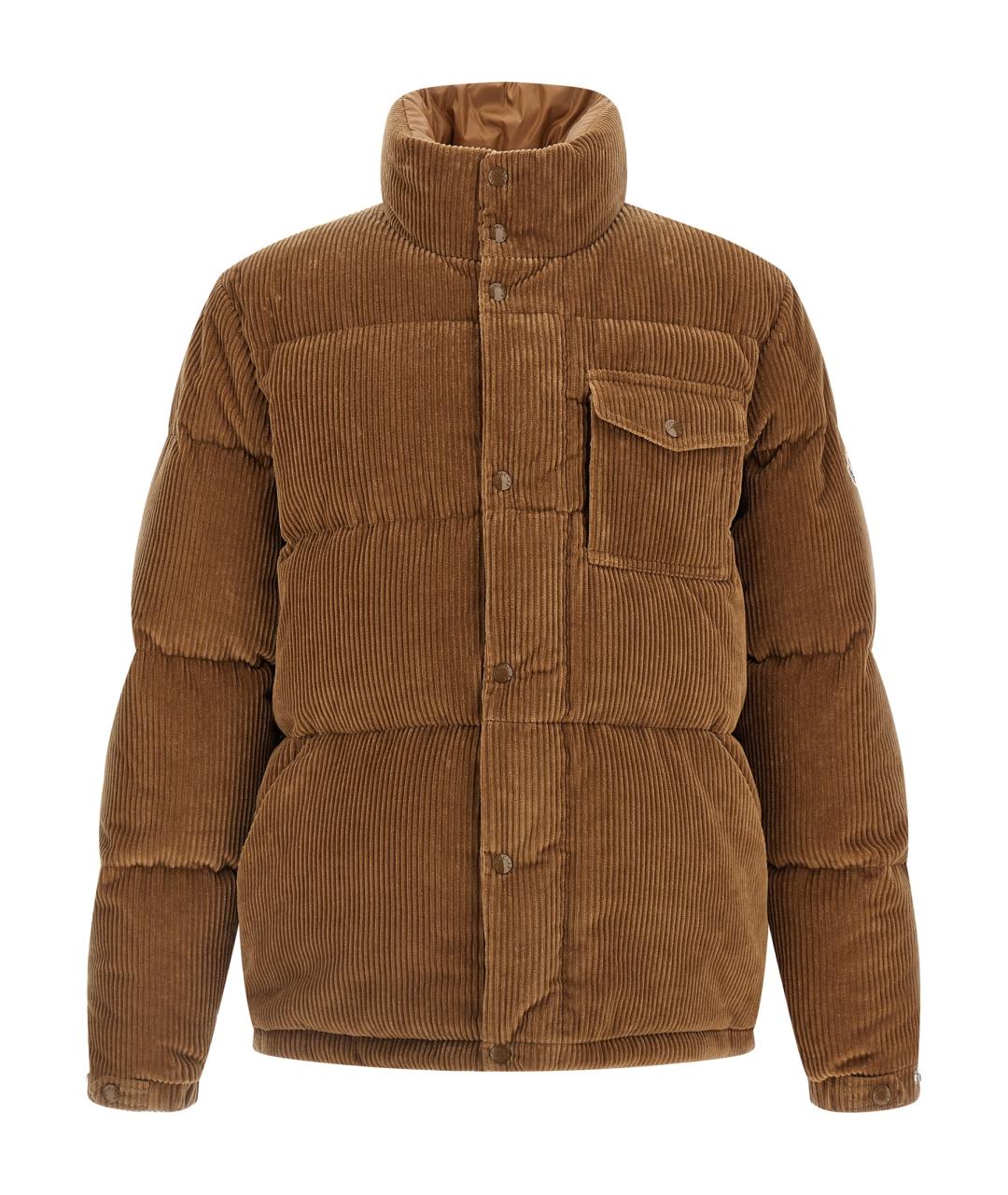 MONCLER Коричневый пуховик, фото 1