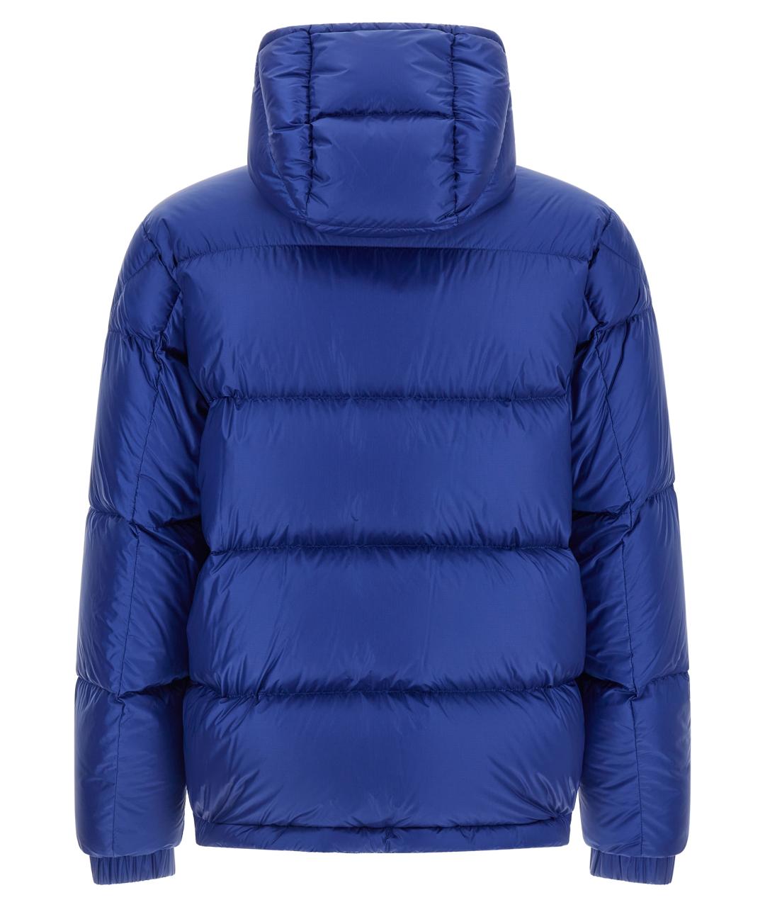 MONCLER Синий полиамидовый пуховик, фото 2