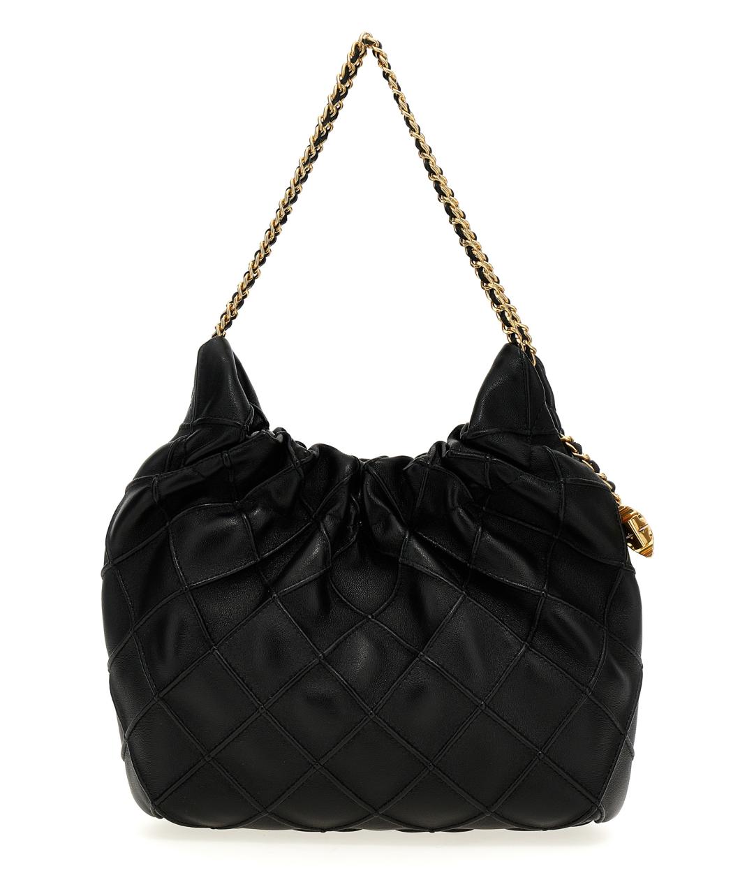 TORY BURCH Черная кожаная сумка через плечо, фото 1