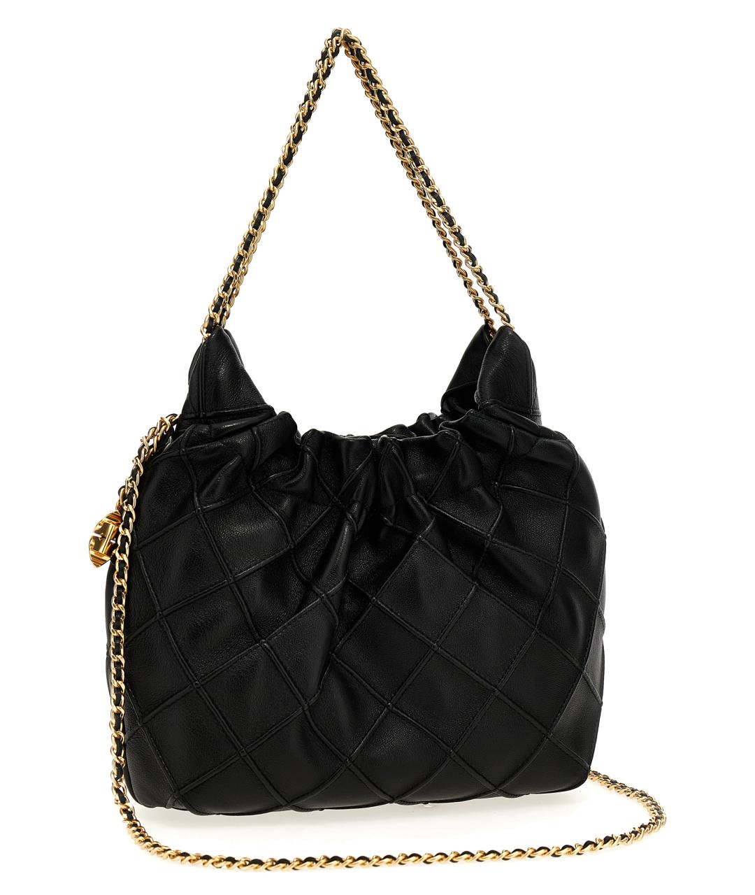 TORY BURCH Черная кожаная сумка через плечо, фото 2