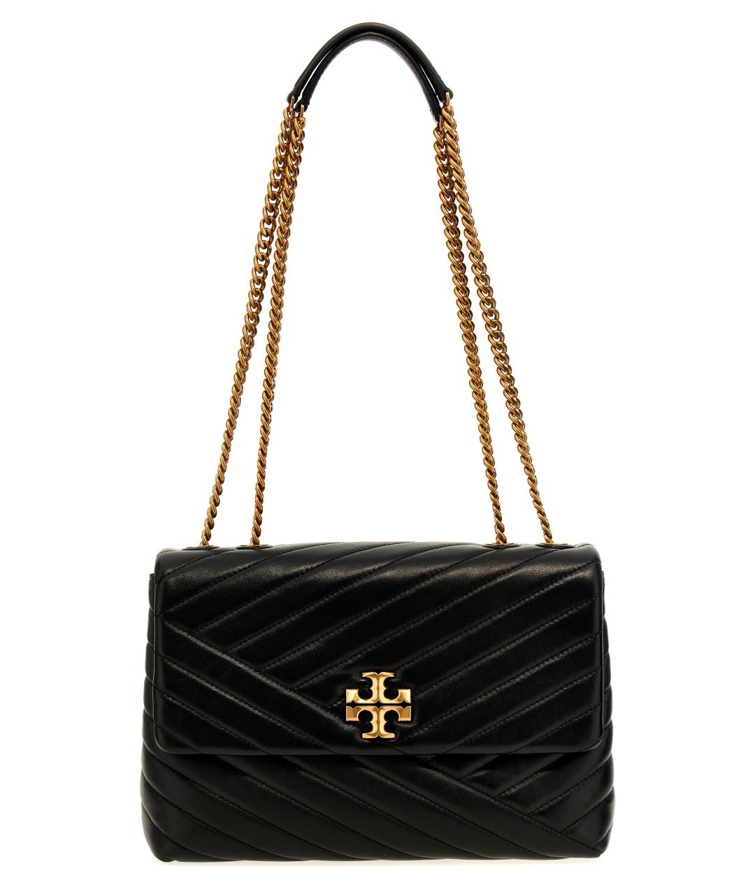 TORY BURCH Черная кожаная сумка через плечо, фото 1