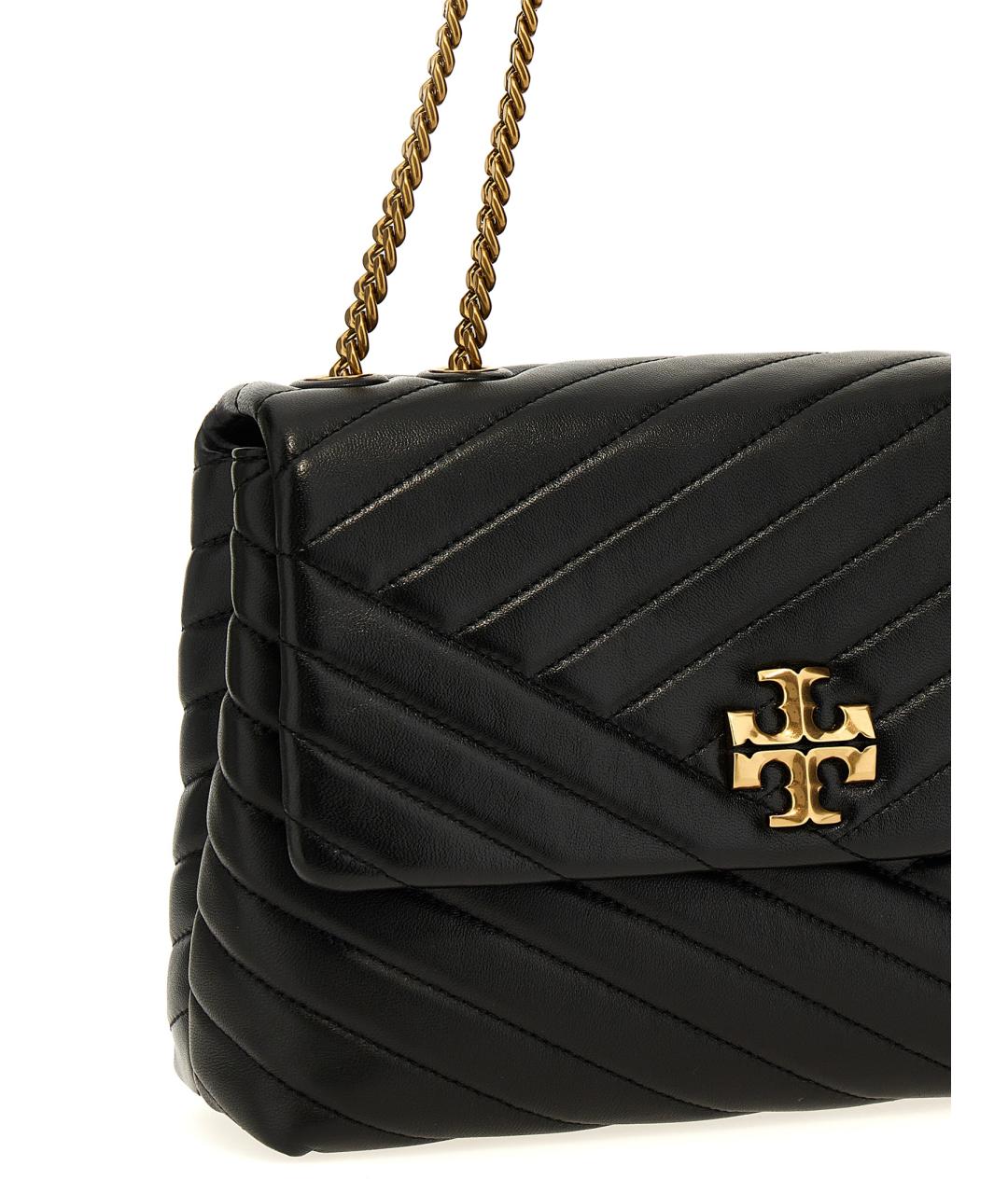 TORY BURCH Черная кожаная сумка через плечо, фото 3