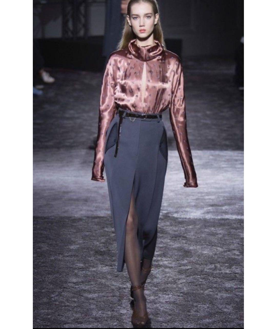 NINA RICCI Бежевая шерстяная юбка миди, фото 5