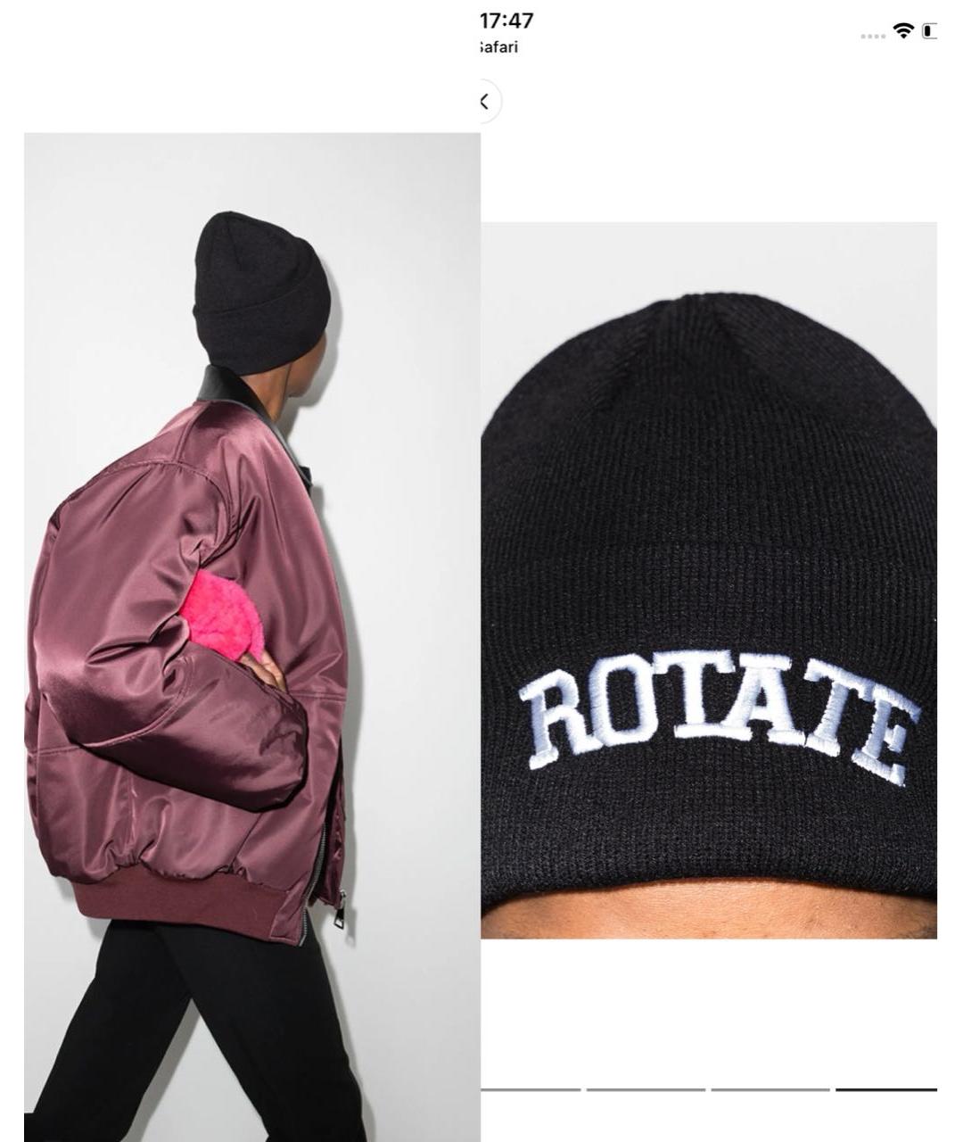 ROTATE Черная шапка, фото 3