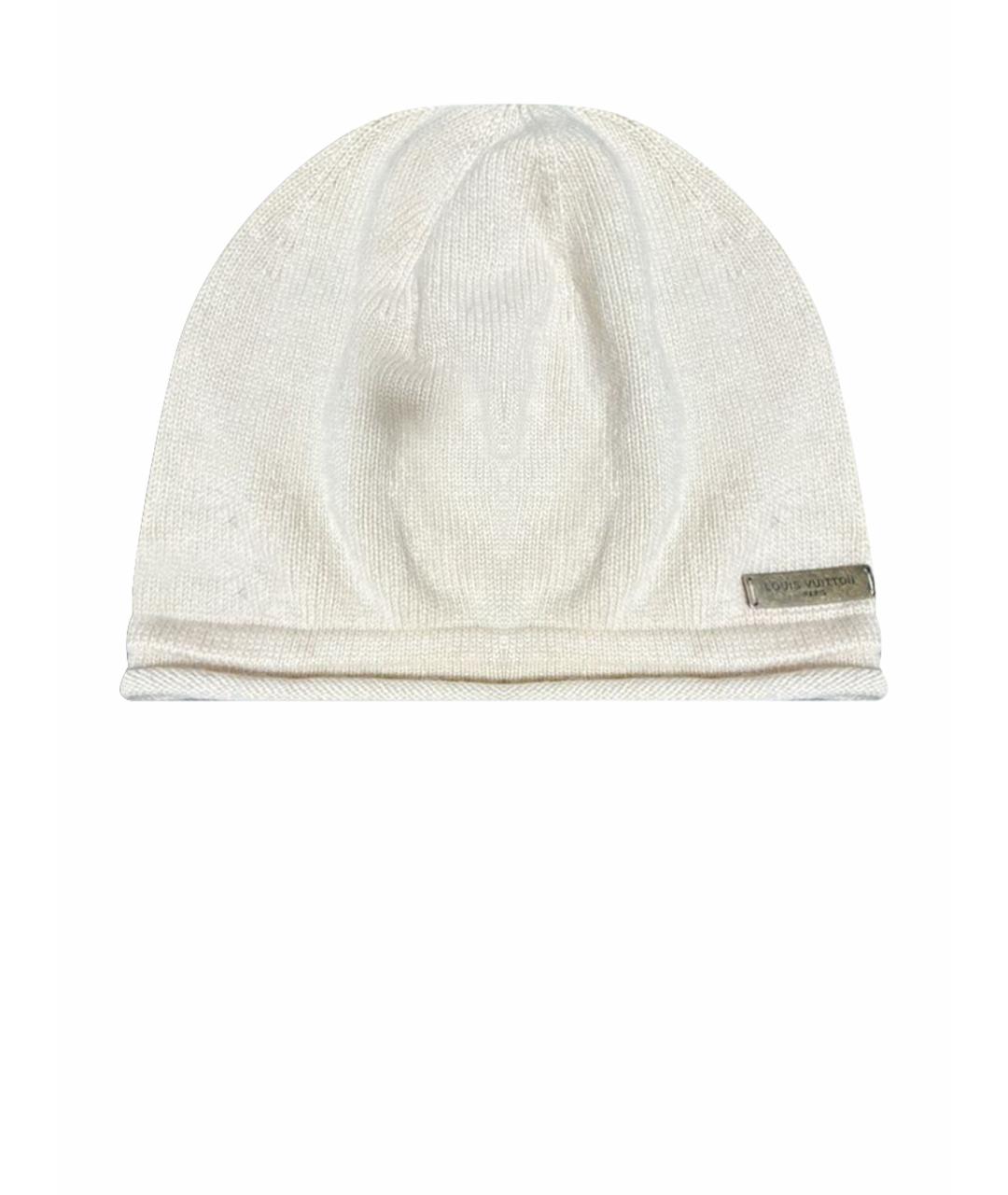 LOUIS VUITTON Бежевая шерстяная шапка, фото 1