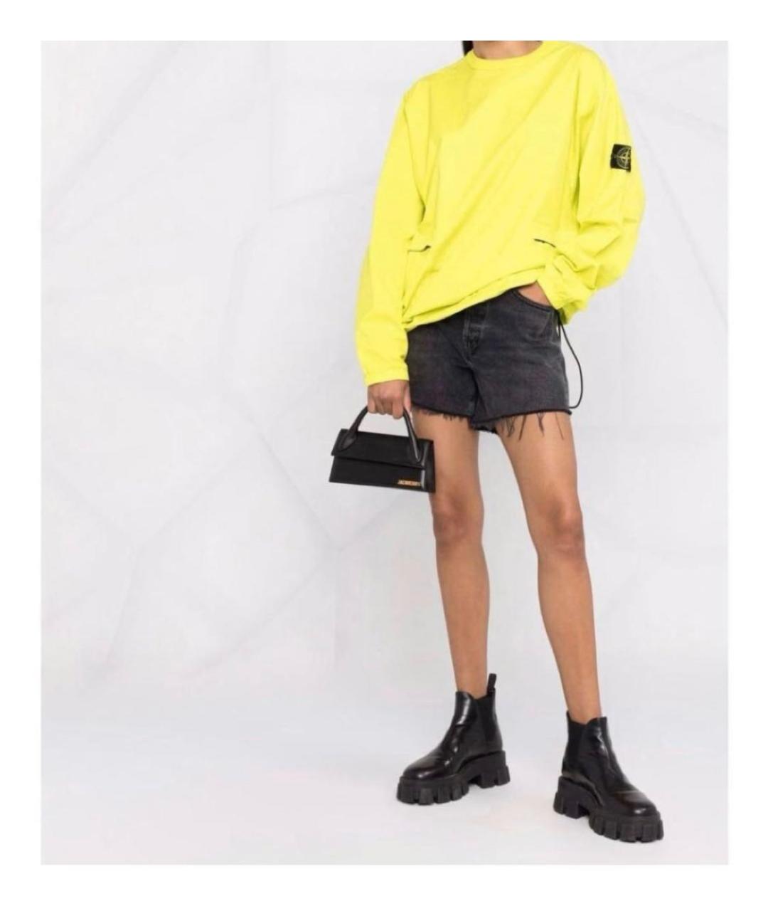 JACQUEMUS Черная кожаная сумка через плечо, фото 7