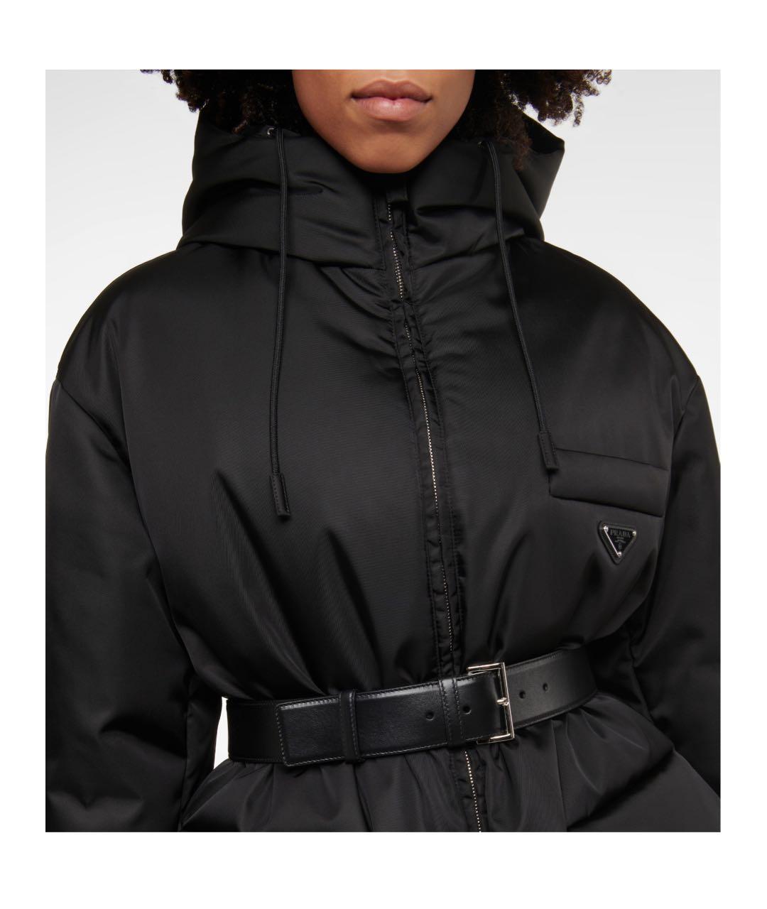 PRADA Черный синтетический пуховик, фото 3
