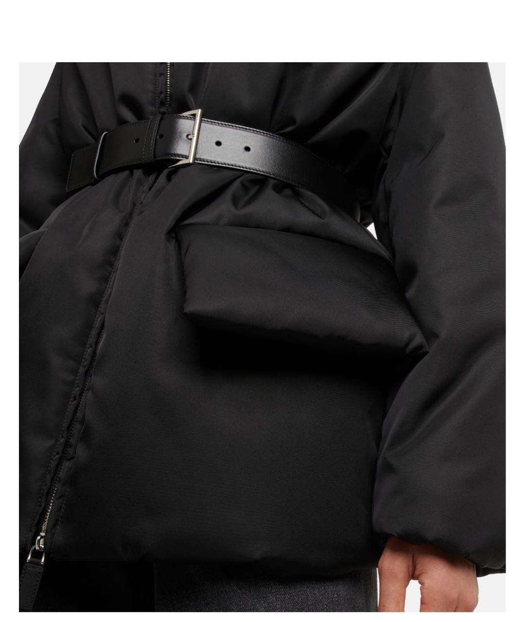 PRADA Черный синтетический пуховик, фото 4
