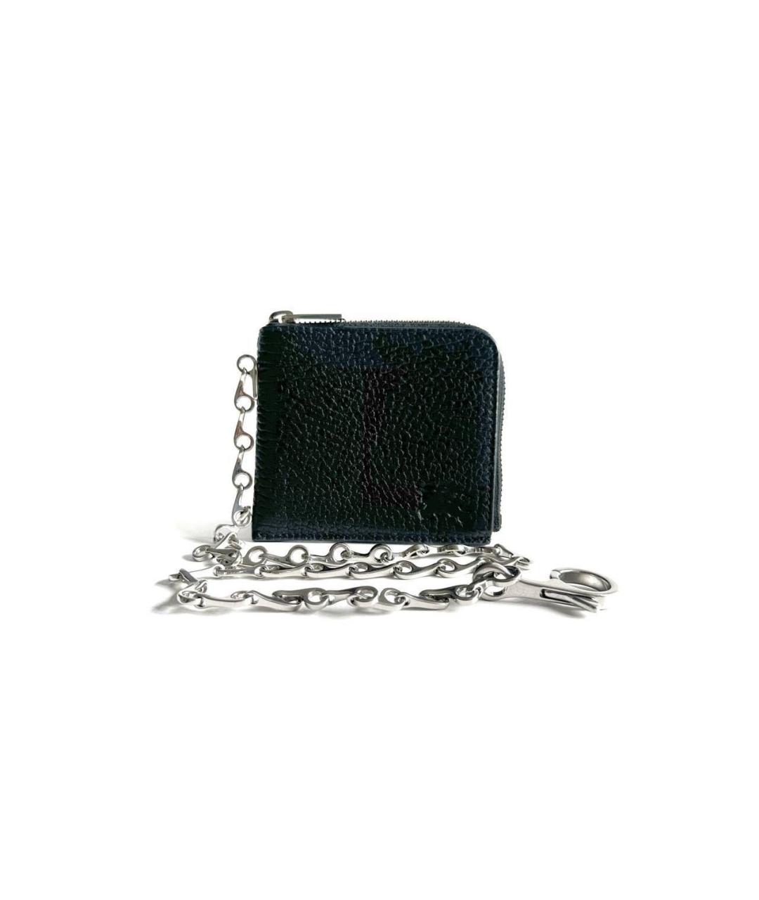 BURBERRY Черный кожаный кошелек, фото 3