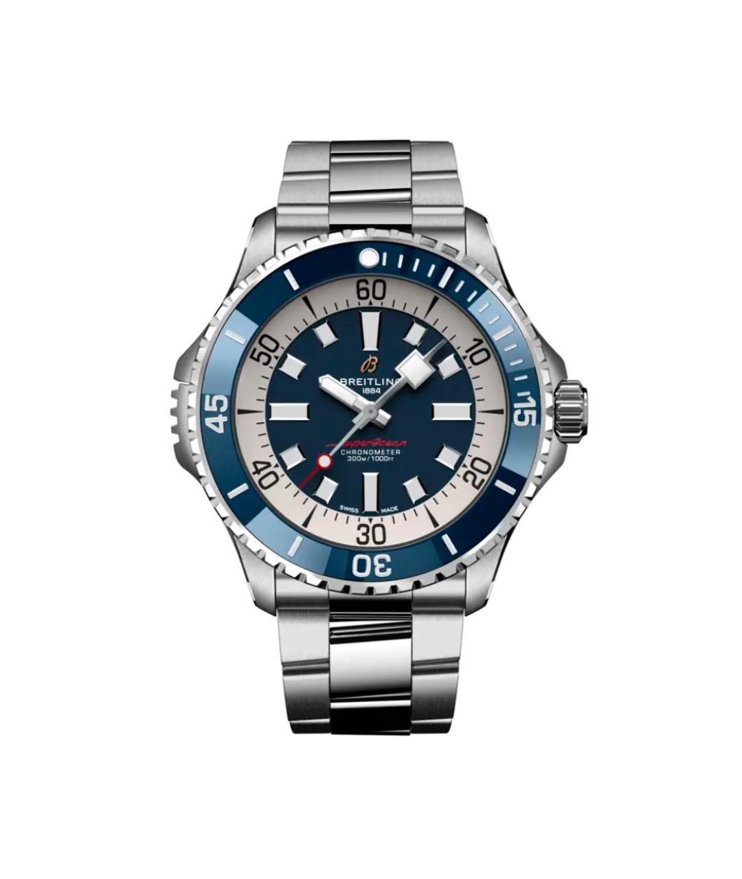 BREITLING SUPEROCEAN Серебряные металлические часы, фото 1