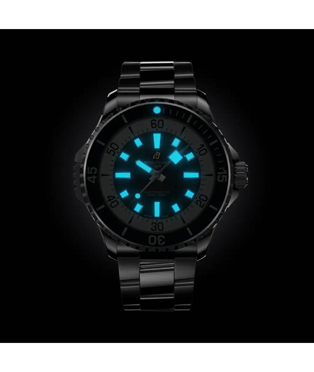 BREITLING SUPEROCEAN Серебряные металлические часы, фото 5