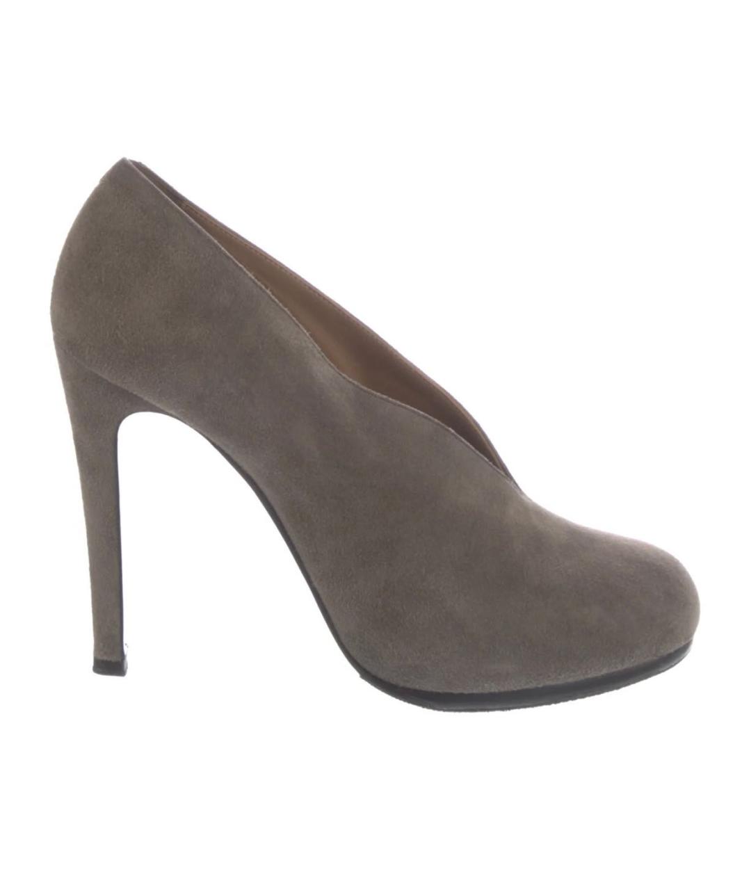 HERMES Серые замшевые туфли, фото 1