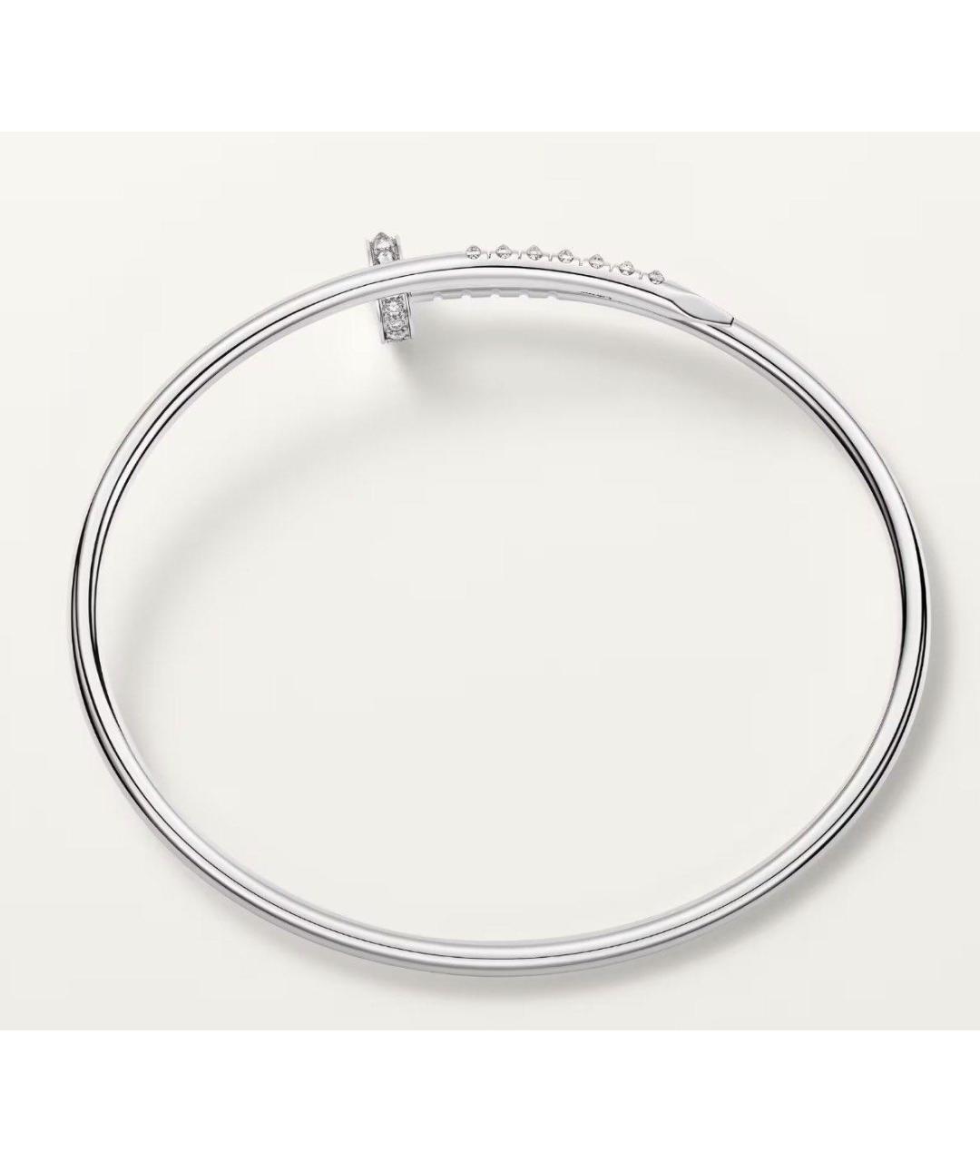 CARTIER Серебрянный браслет из белого золота, фото 4
