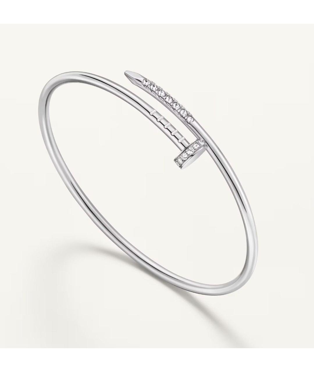 CARTIER Серебрянный браслет из белого золота, фото 5