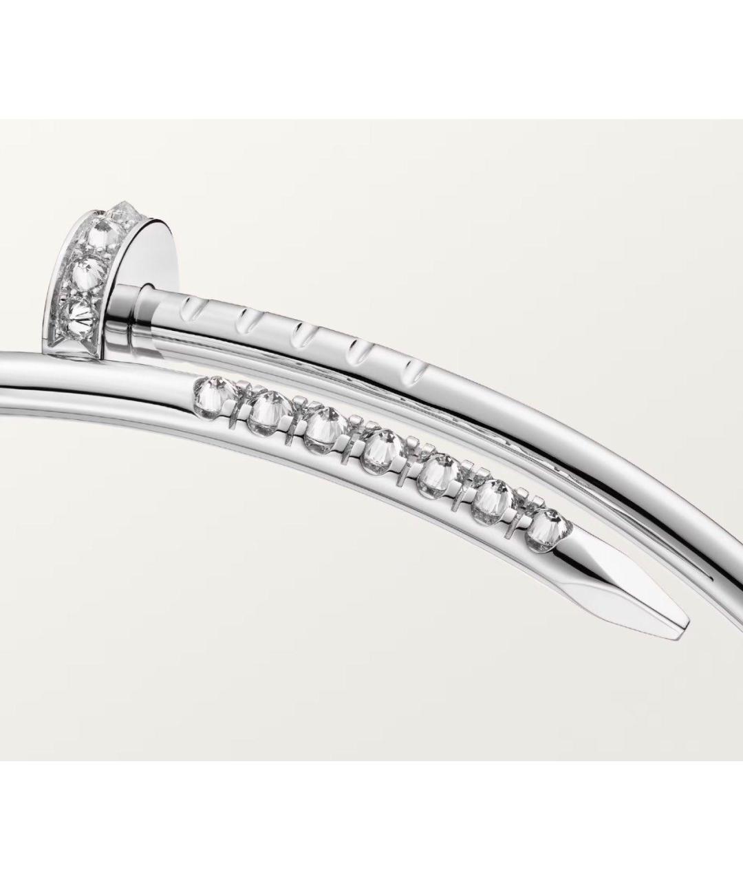 CARTIER Серебрянный браслет из белого золота, фото 2
