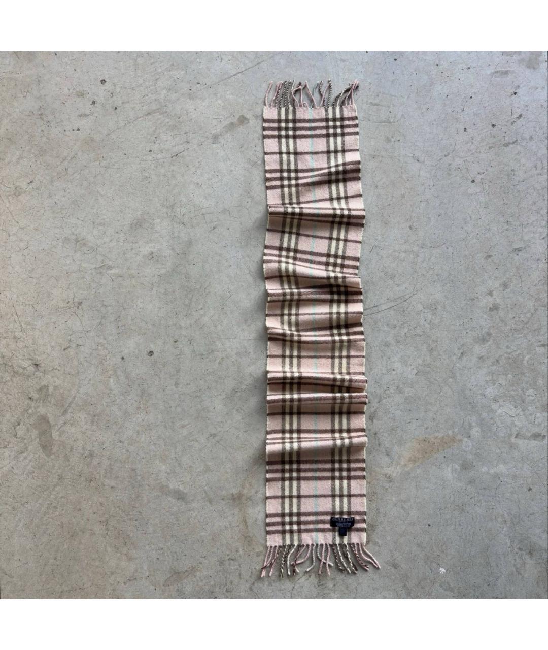 BURBERRY Бежевый кашемировый шарф, фото 5