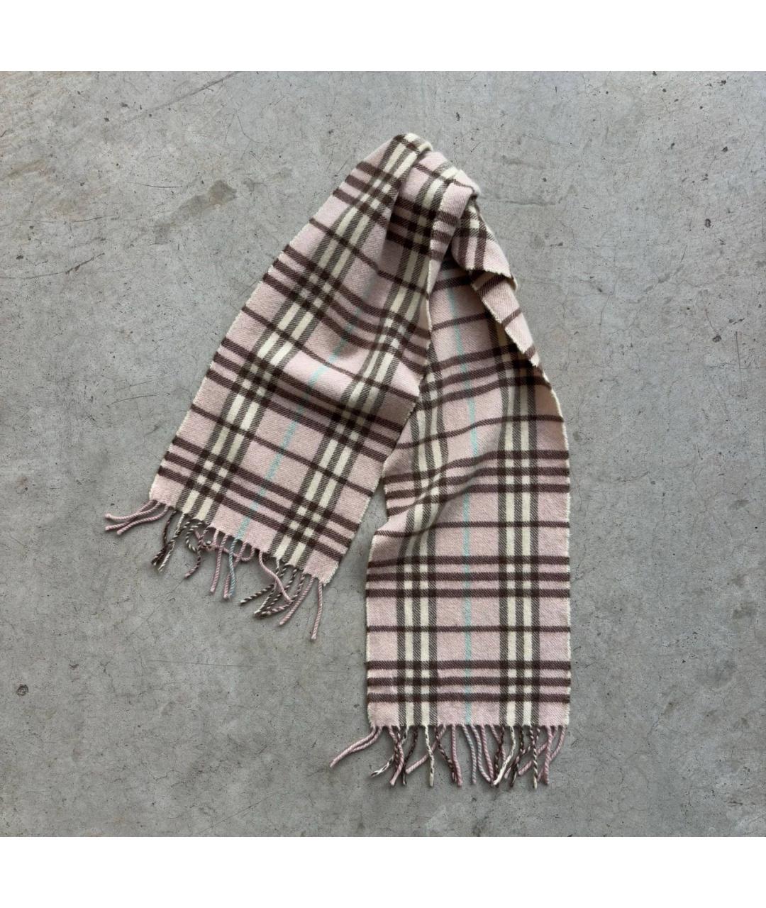 BURBERRY Бежевый кашемировый шарф, фото 6