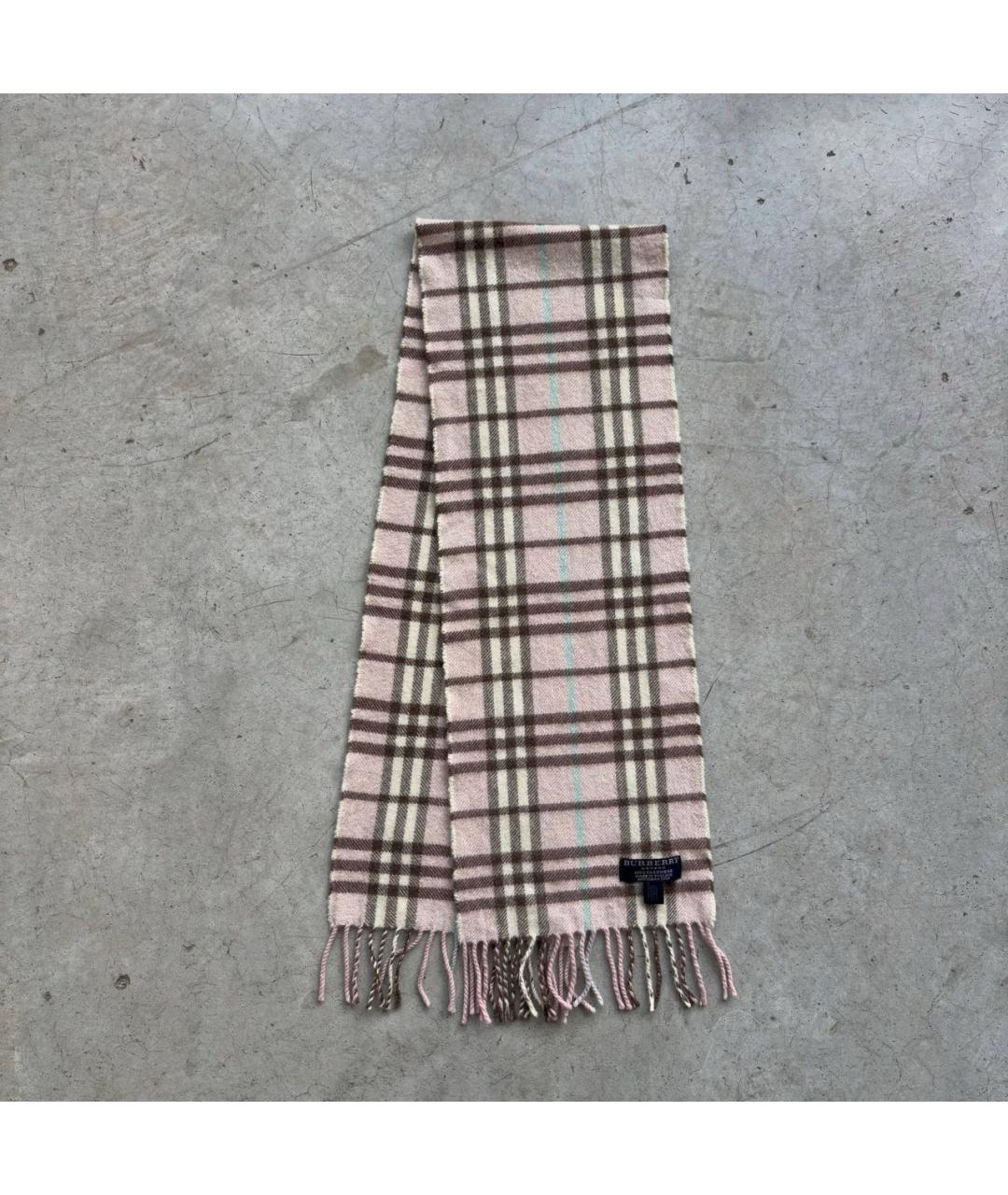 BURBERRY Бежевый кашемировый шарф, фото 2