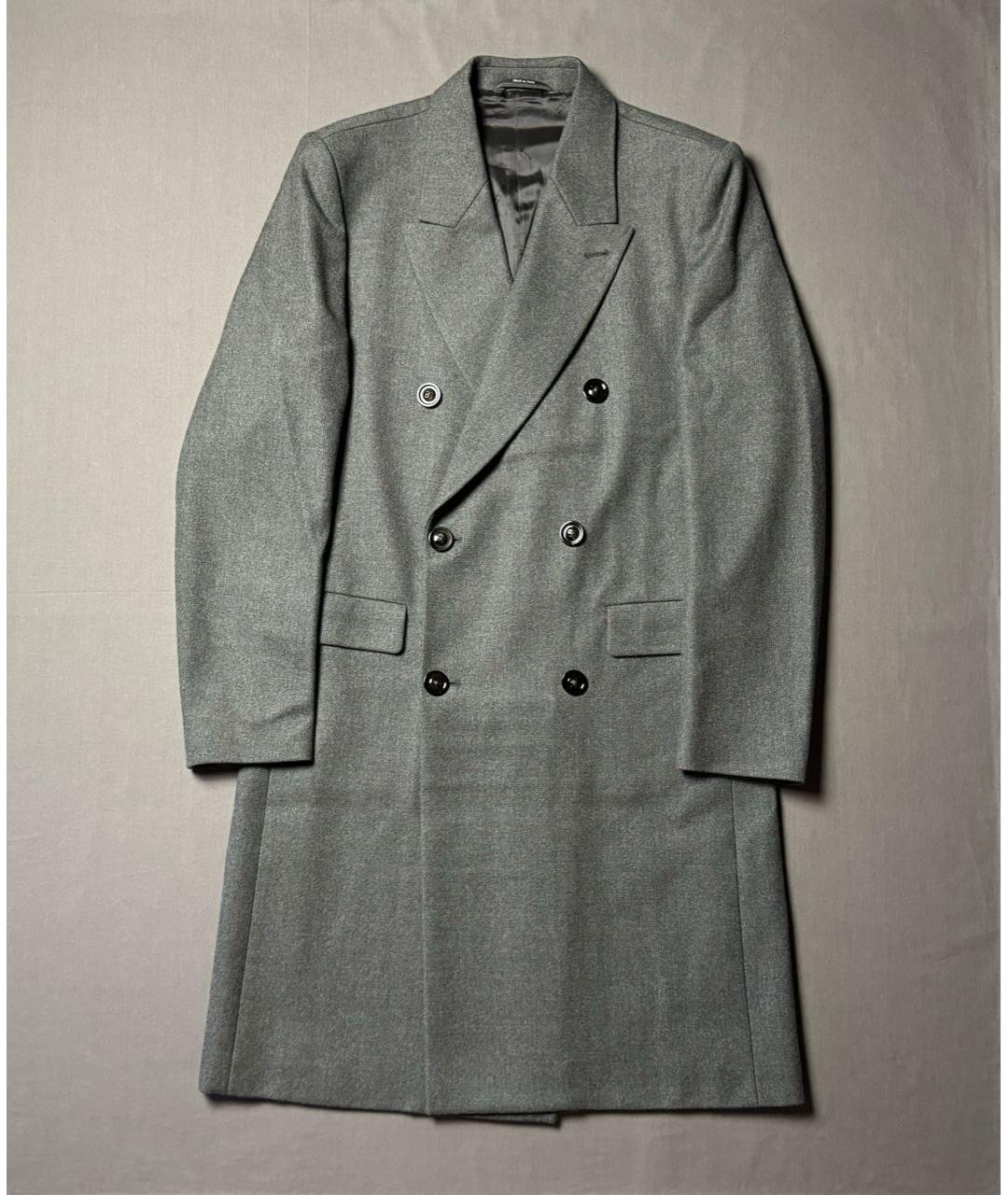 MAISON MARGIELA Антрацитовое шерстяное пальто, фото 6