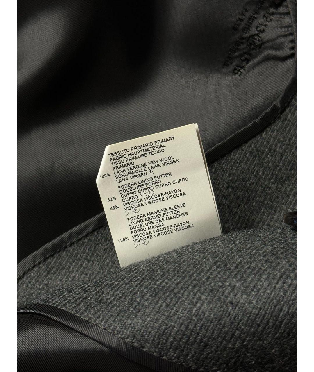MAISON MARGIELA Антрацитовое шерстяное пальто, фото 5