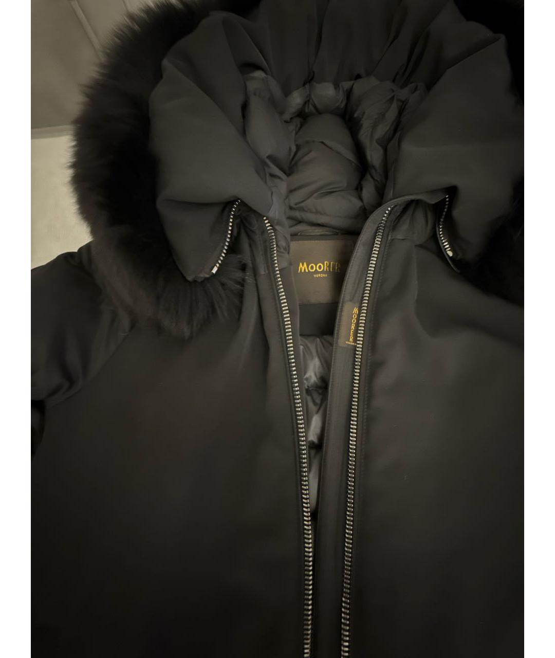 MOORER Черный пуховик, фото 4