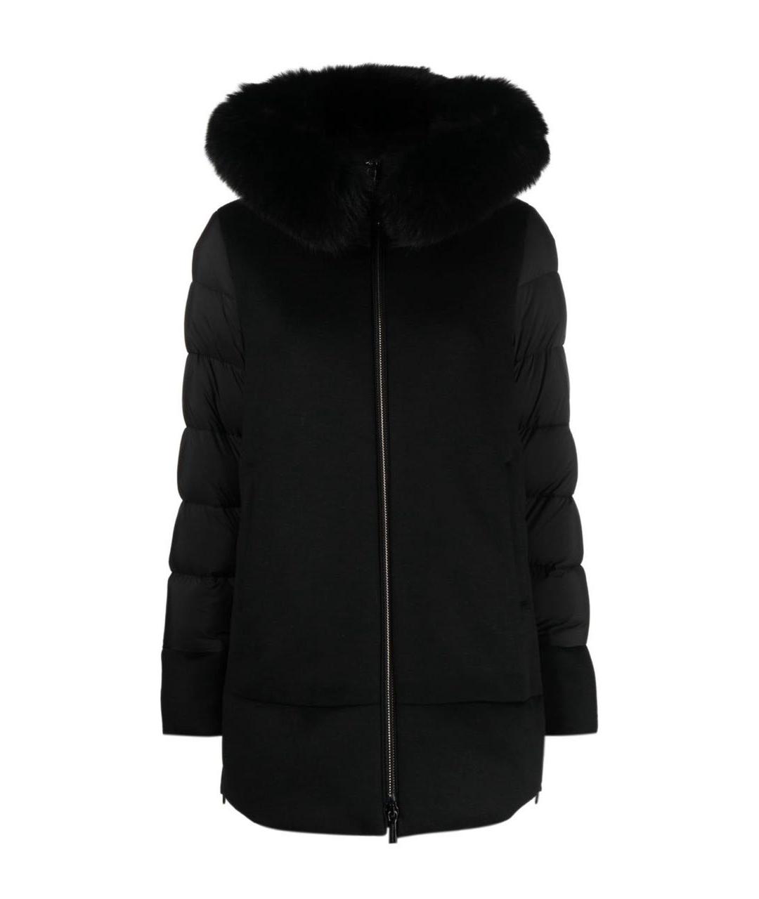 MOORER Черный пуховик, фото 1