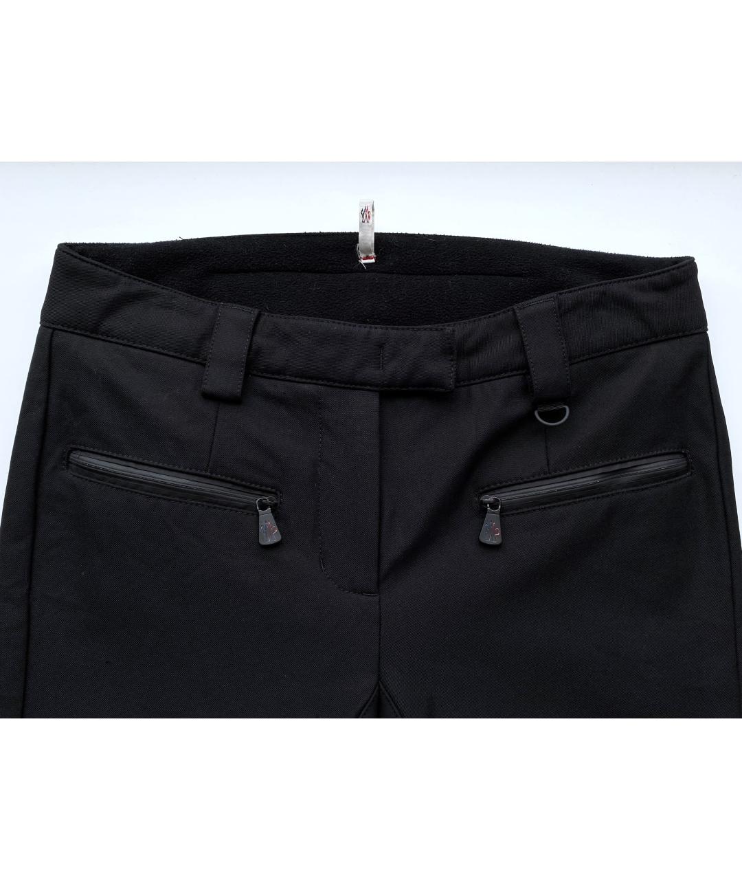 MONCLER GRENOBLE Черные полиамидовые спортивные брюки и шорты, фото 3