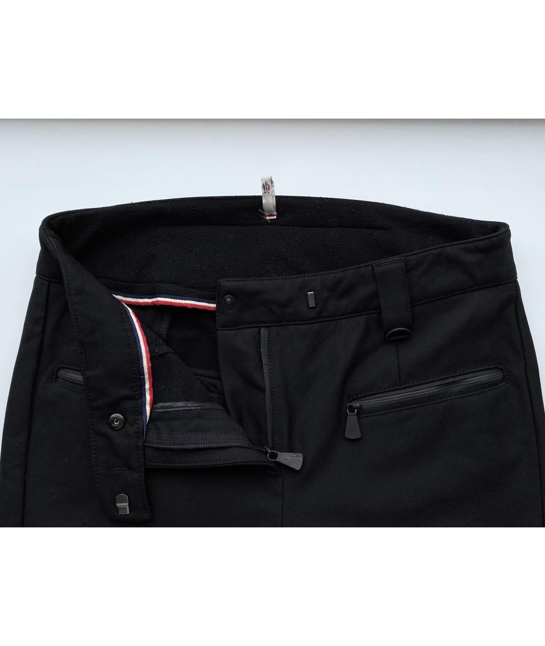 MONCLER GRENOBLE Черные полиамидовые спортивные брюки и шорты, фото 6