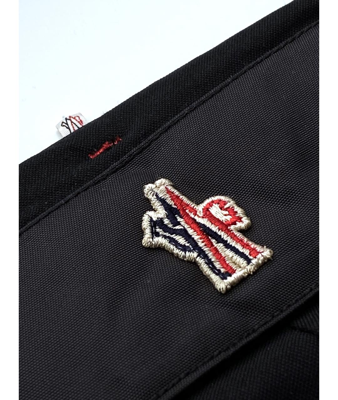 MONCLER GRENOBLE Черные полиамидовые спортивные брюки и шорты, фото 5