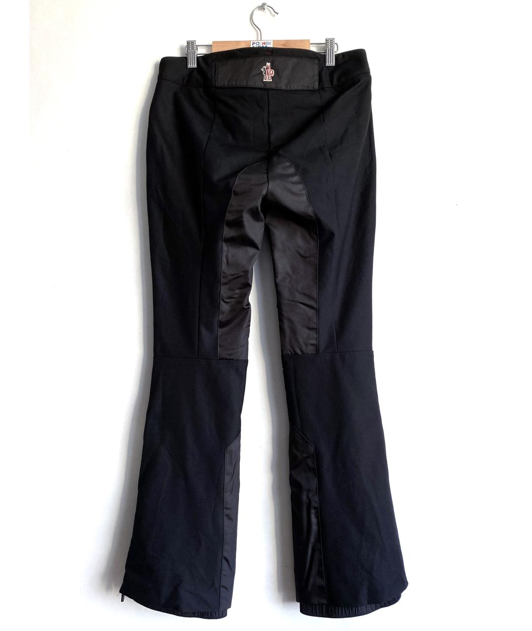 MONCLER GRENOBLE Черные полиамидовые спортивные брюки и шорты, фото 2