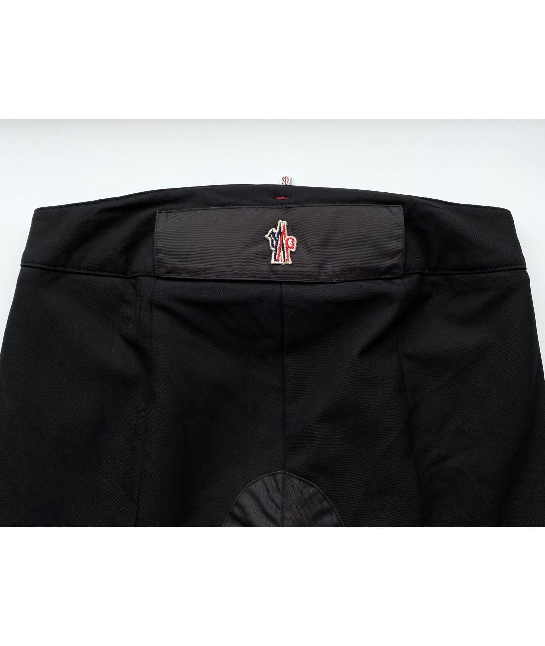 MONCLER GRENOBLE Черные полиамидовые спортивные брюки и шорты, фото 4