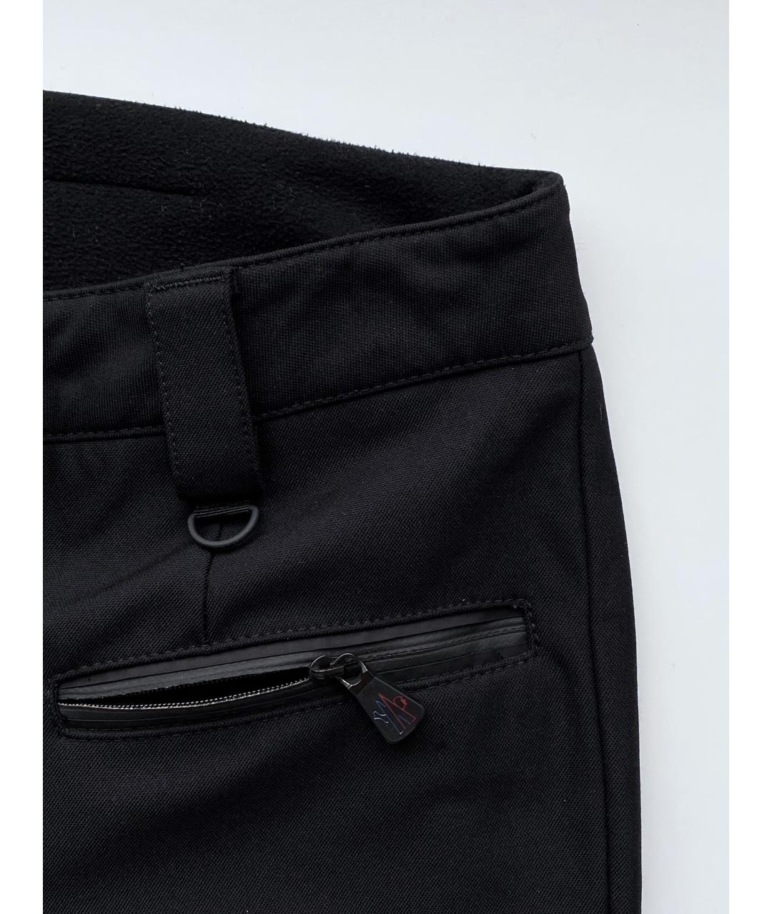MONCLER GRENOBLE Черные полиамидовые спортивные брюки и шорты, фото 8