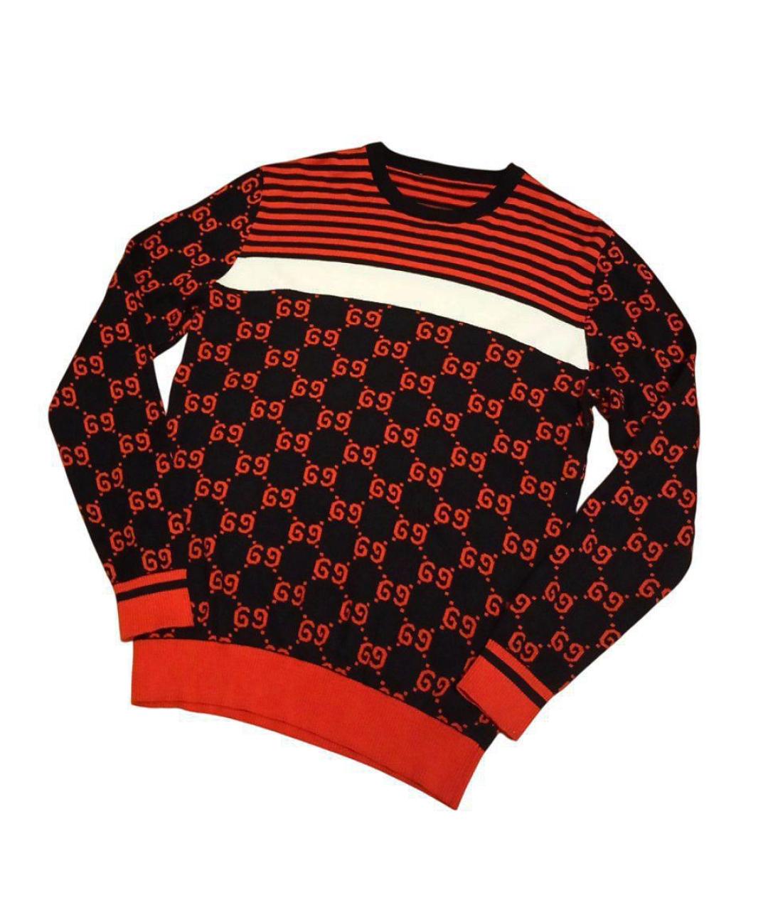 GUCCI Черный хлопковый джемпер / свитер, фото 5