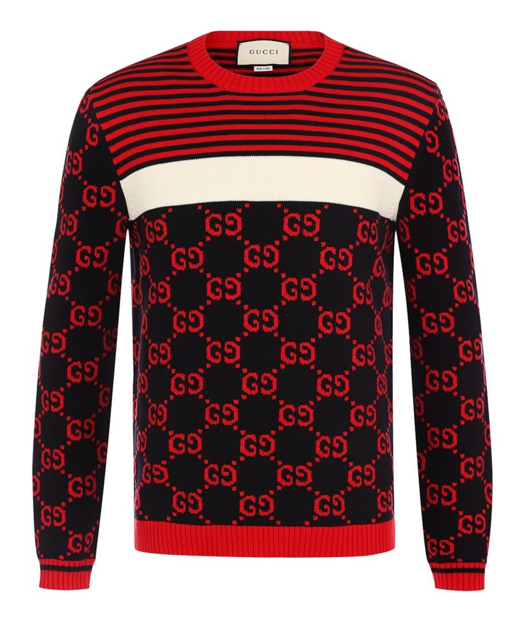 GUCCI Черный хлопковый джемпер / свитер, фото 1