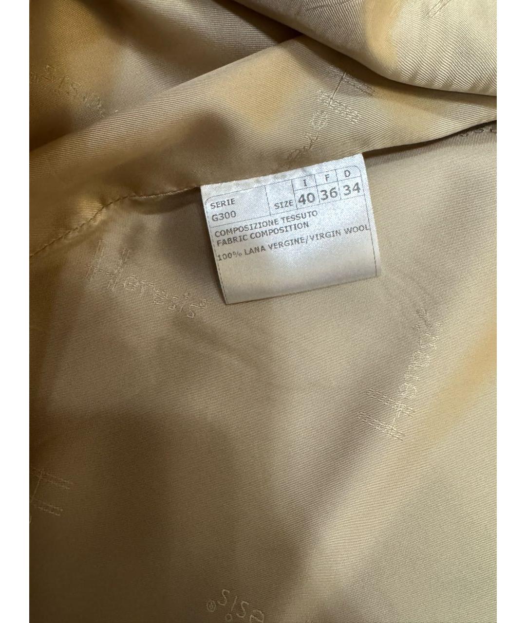 LORO PIANA Бежевое шерстяное пальто, фото 6
